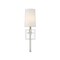 Z-Lite Sophia 1 Light Wall Sconce, Polished Nickel & White 803-1S-PN - alternate 4
